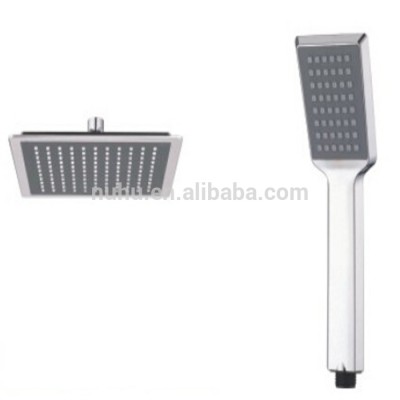 ABS plastic bathroom accessories top shower head hand shower head set