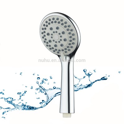 Luxury White Plastic Water Saving Rain Shower Head, Vibrating Increase High Pressure Rainfall Hand Shower