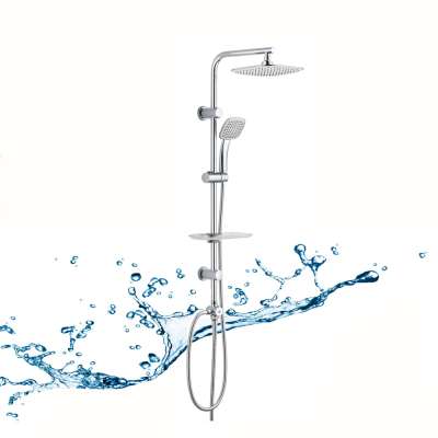 Factory Stainless steel Wall Mounted Thermostatic Slide Rail Shower Set